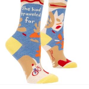 Women’s Colorful Novelty Crew Socks NWT